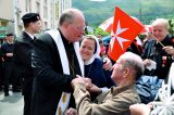 2011 Lourdes Pilgrimage - Archbishop Dolan with Malades (206/267)